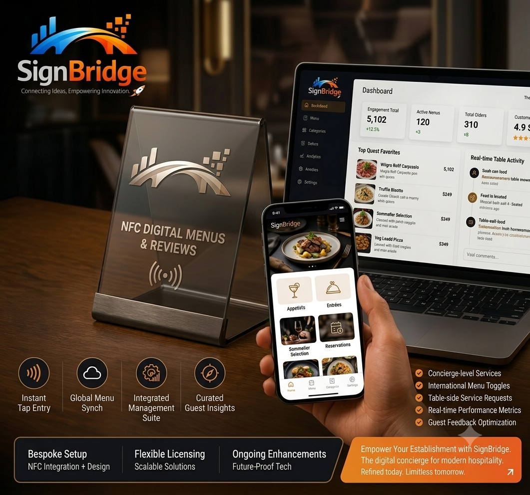 SIGNBRIDGE NFC Menu Starter Kit